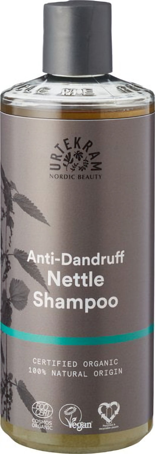Urtekram Brandnetel Shampoo verzorgt een roosgevoelige hoofdhuid op natuurlijke wijze.