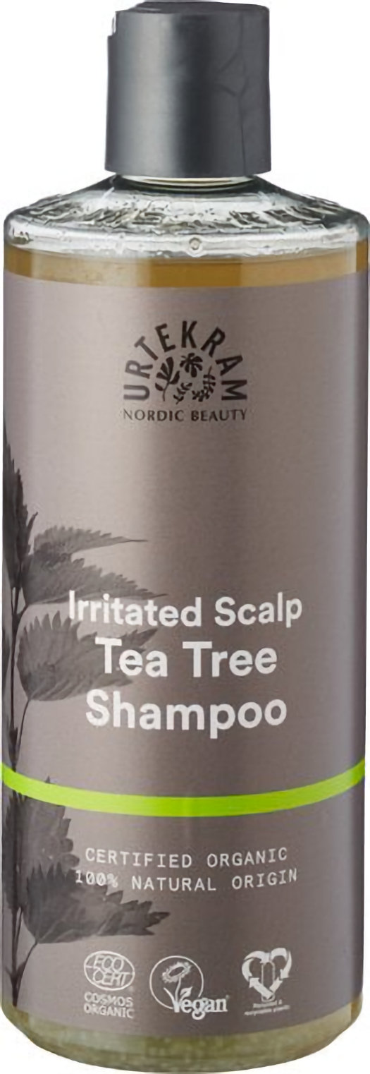 Urtekram Tea Tree Shampoo kalmeert en hydrateert een ge&iuml;rriteerde hoofdhuid.