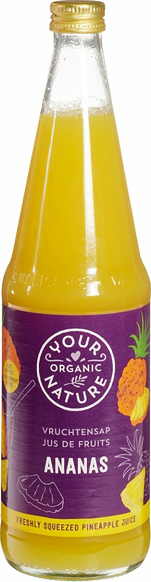 Your Organic Nature Ananassap Biologisch &ndash; Volle, puur fruitige ananassmaak