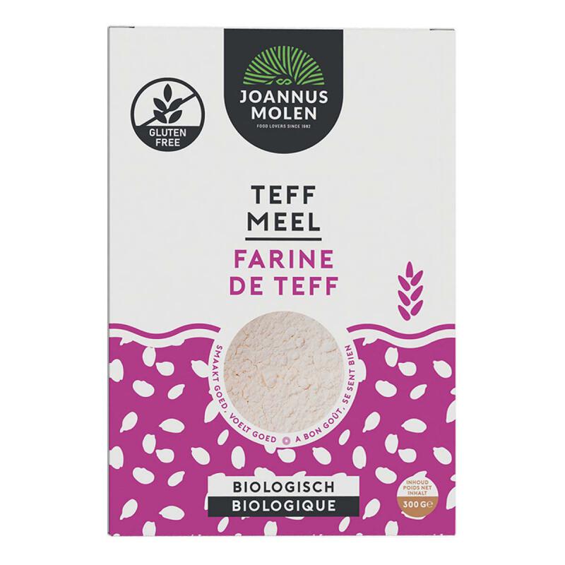 Joannusmolen Teffmeel 400 gram voor smaakvolle glutenvrije bakrecepten