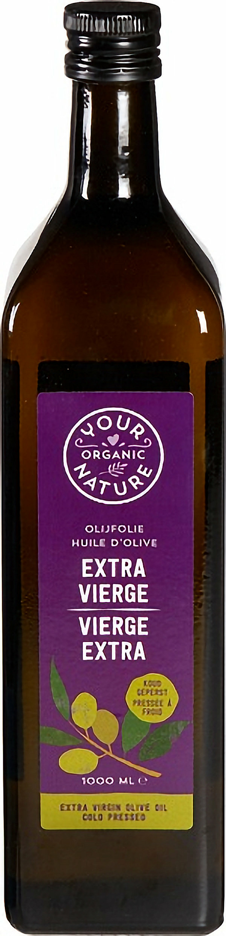 Your Organic Nature Biologische Extra Vierge Olijfolie zachte fruitige smaak