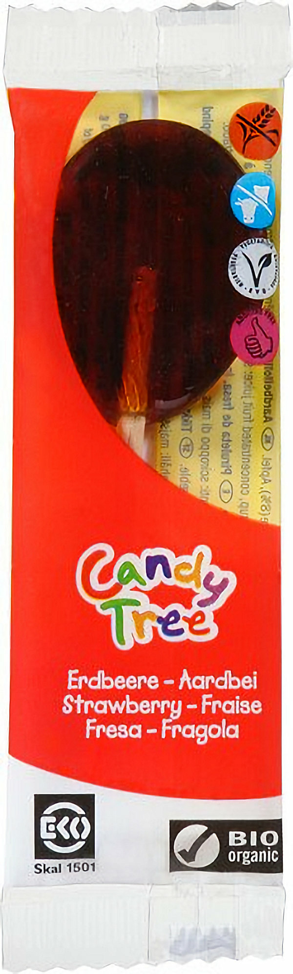 Candy Tree Biologische Aardbeilollie - gemaakt met fruitdiksap