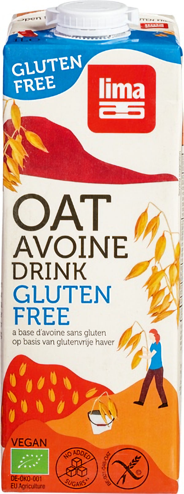 Lima Biologische Haverdrink Glutenvrij zonder toegevoegde suikers