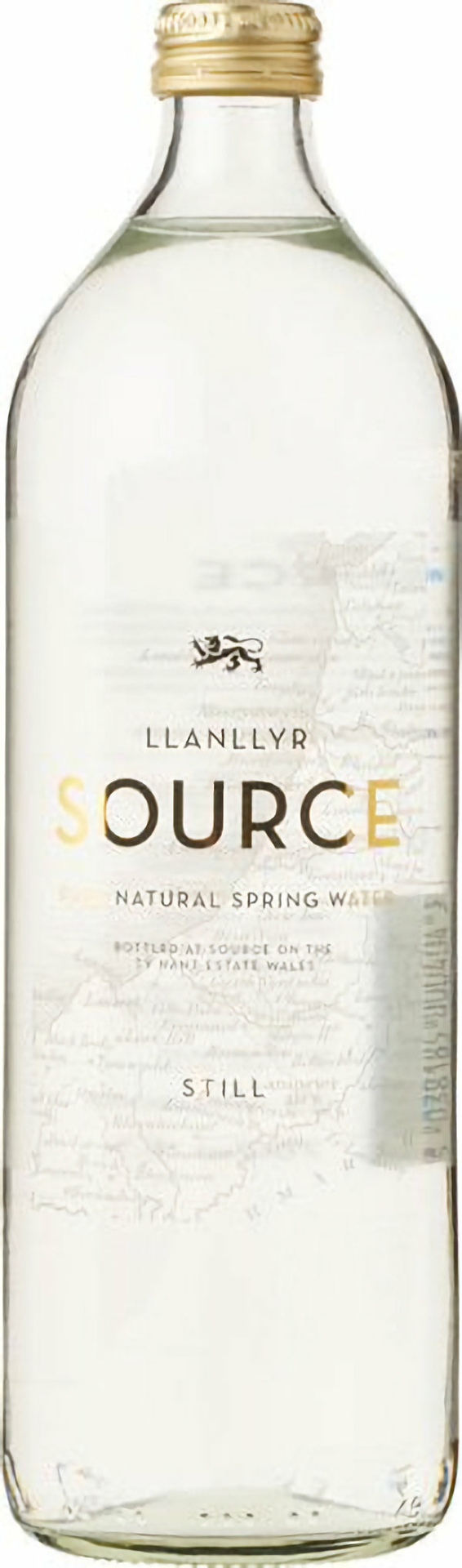Llanllyr Source Welsh bronwater zonder koolzuur in stijlvolle glazen fles