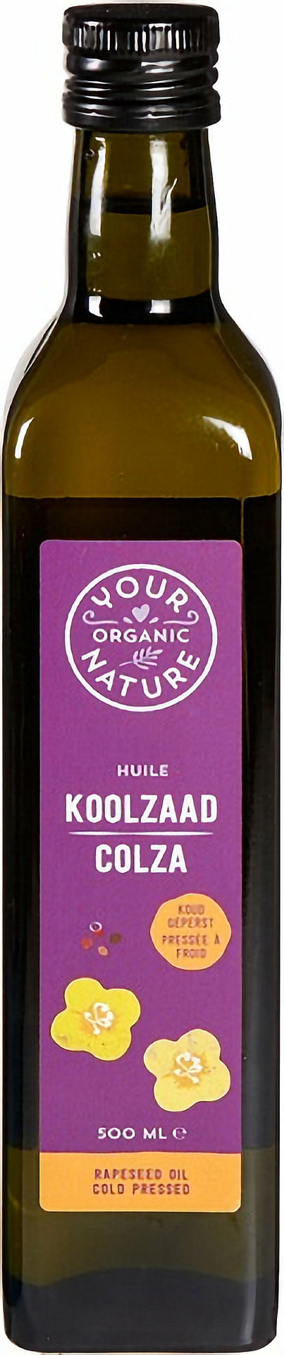 Your Organic Nature Biologische Koudgeperste Koolzaadolie met mild nootachtige smaak
