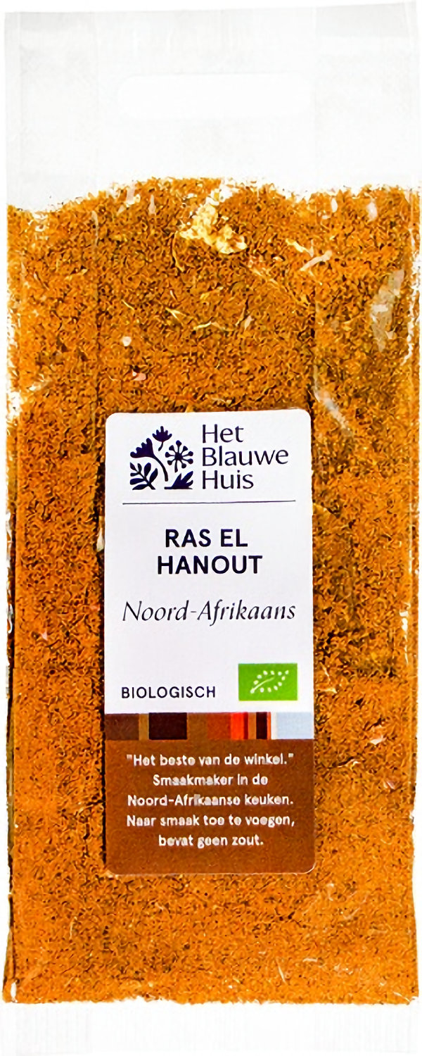 Het Blauwe Huis Biologische Ras el Hanout met 13 specerijen