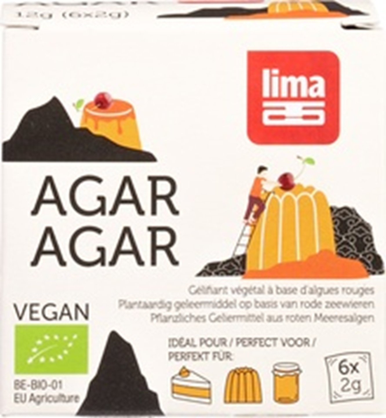 Lima Biologische Agar Agar 6 &times; 2 g &ndash; makkelijk doseren