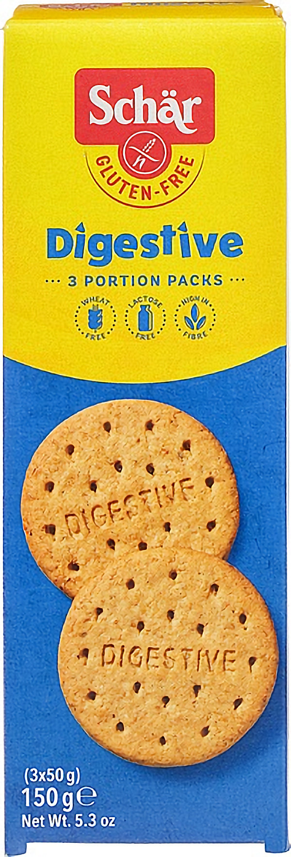 Sch&auml;r Digestive Koekjes Glutenvrij 150 gram lactosevrij en vezelrijk