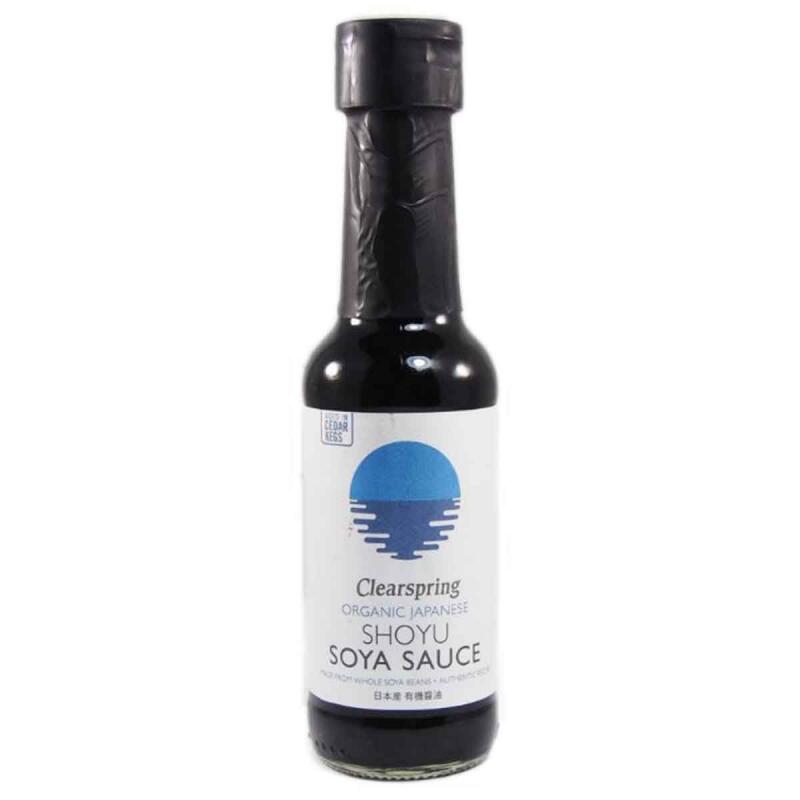Clearspring Shoyu Soja Saus Bio 150 ml &ndash; 2 zomers gerijpt in cederhout