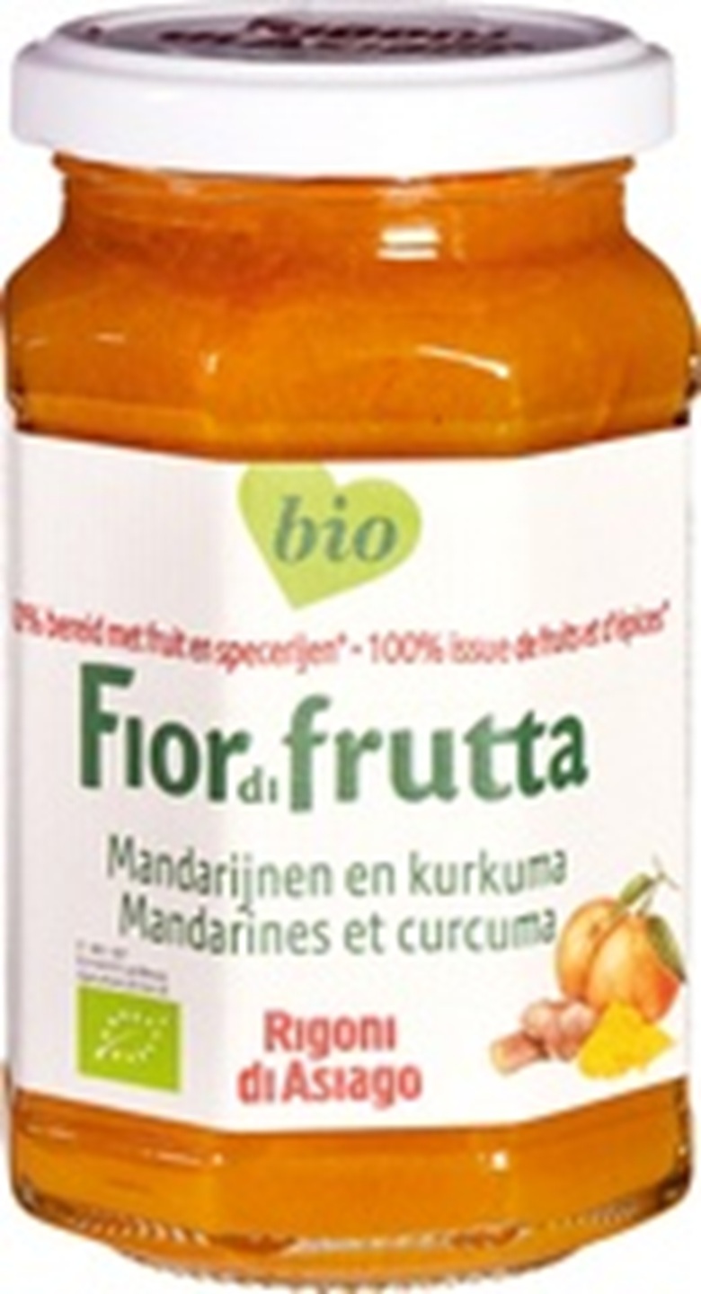 Fiordifrutta Fruitbeleg Mandarijn & Kurkuma Bio 260 g &ndash; frisse, kruidige smaak