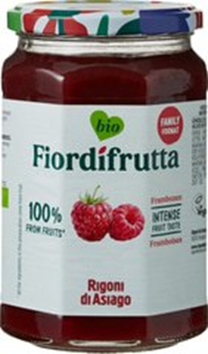 Fiordifrutta Frambozen Jam Bio 600 g &ndash; met 60% frambozen