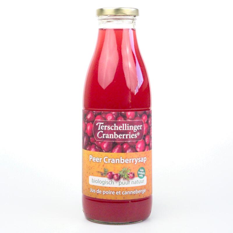Terschellinger Peer Cranberrysap Biologisch 750 ml met 20% cranberrysap