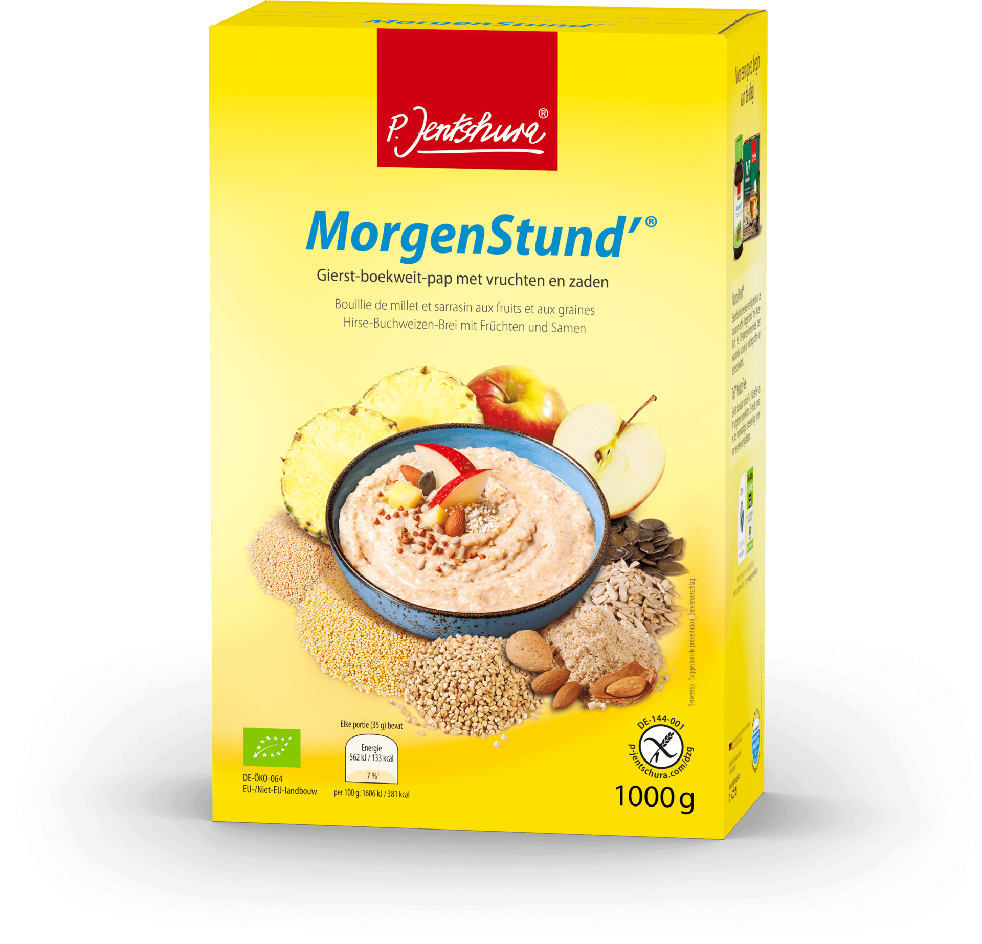 Jentschura MorgenStund BIO Ontbijtpap 1000 g met gierst en boekweit