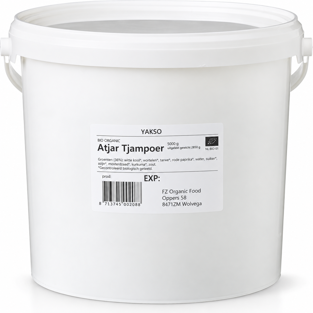 Yakso Biologische Atjar Tjampoer 5000 ml Grootverpakking
