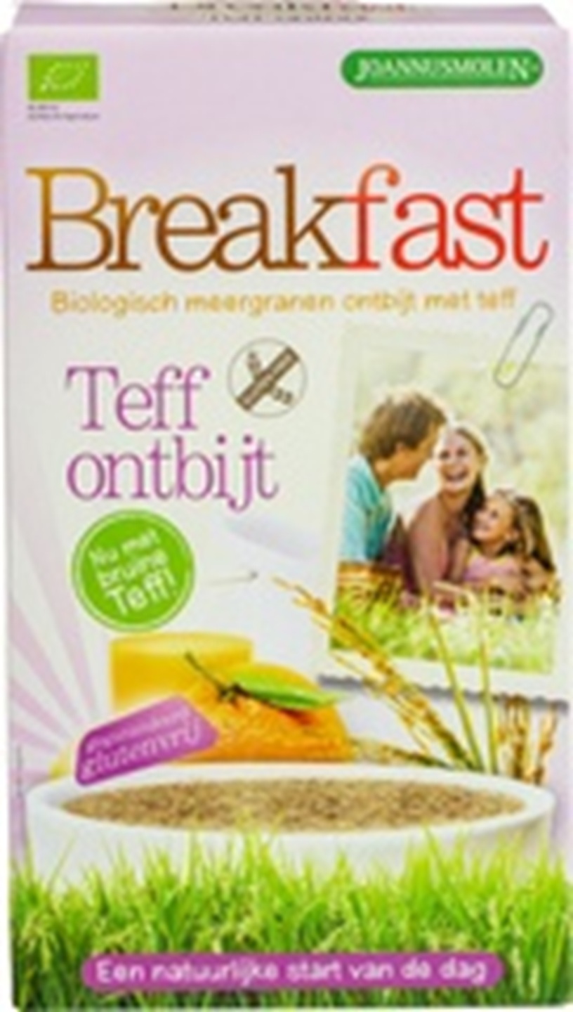 Joannusmolen Teff Ontbijt 300 gram, biologisch en glutenvrij