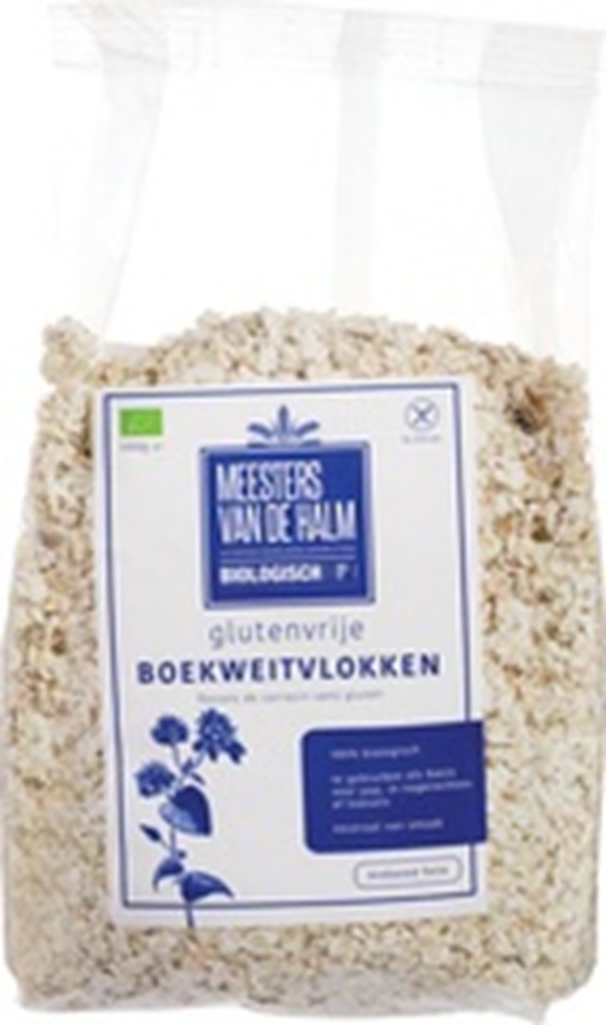 De Halm Boekweitvlokken 500 g, biologisch en glutenvrij