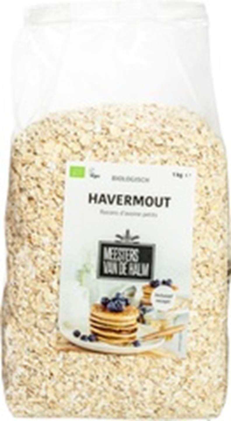 De Halm Havermout 1 kg, biologische havermout van Nederlandse haver
