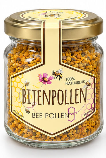 Bijenpollen uit Portugal 130 gram met kleurrijke stuifmeelkorrels
