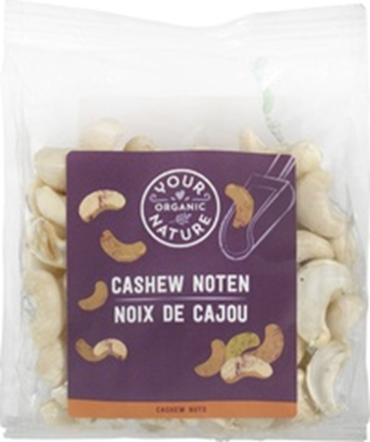 Your Organic Nature biologische cashewnoten 120 gram, ongebrand en puur