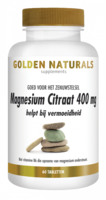Magnesium Citraat 400mg - 60 tabl - Golden Naturals 