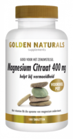 Magnesium Citraat 400mg - 180 tabl - Golden Naturals 