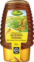 Bloemenhoning BIO Knijpfles - 375 gram - De Traay