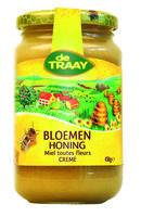 Bloemenhoning crème - 450 gram - De Traay