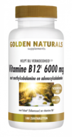 Golden Naturals Vitamine B12 6000 mcg 180 vegan tabletten
