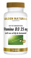 Vitamine D3 25mcg - 120 softgels - Golden Naturals 