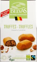 Belvas - Chocoladetruffels Hazelnoot zonder Suiker - 100 gram