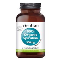 Organic Spirulina 500 mg - 60tabletten - Viridian