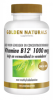 Vitamine B12 1000mcg -100tabl - Golden Naturals