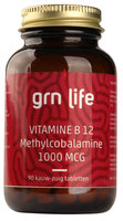 GRN LIFE - Vitamine B12 Methylcobalamine 1000mcg - 90tabl