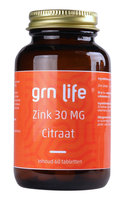 GRN LIFE - Zink Citraat 30mg - 60 tabl