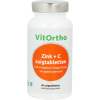Zink + C zuigtabletten - 60 zt - Vitortho / NOW