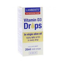 Lamberts - Vitamine D3 Druppels - 20ml