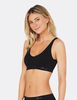 Padded Shaper Crop Bra (BH) - Zwart - Maat XL