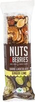 Nuts & Berries - Notenreep Pure Chocolade Gember Limoen  - 40 gram