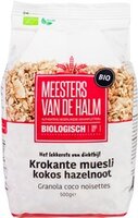 De Halm - Krokante Muesli Kokos Hazelnoot - 500 gram