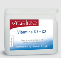 Vitalize - Vitamine D3 + K2 - 120 capsules