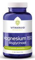 Magnesium 150 Bisglycinaat - 180 tabletten - Vitakruid