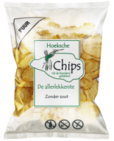Hoeksche Chips - Puur zonder Zeezout - 150 gram