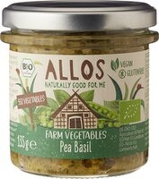 Allos - Erwten- en Basilicumspread - 135 gram
