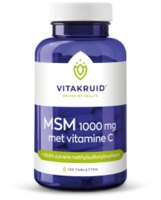 MSM 1000 mg met vitamine C - 120 Tabletten - Vitakruid