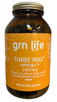 GRN LIFE - Three Max Omega 3 - 1000mg - 180 capsules Enteric Coating