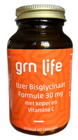 GRN LIFE Ijzer Bisglycinaat Formule - 30mg- 60caps