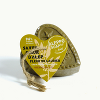 Aleppo Soap Co – Savon d’Alep Hart Fleur de Laurier met touw - 150 gram