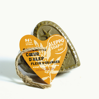 Aleppo Soap Co - Savon d'Alep Hart Fleur de Oranger met touw - 150 gram