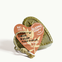 Aleppo Soap Co - Savon d'Alep Hart Fleur de Argan met touw - 150 gram