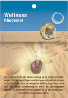 Ruben Robijn - Rhodoniet Hanger met RVS Ketting 45 cm